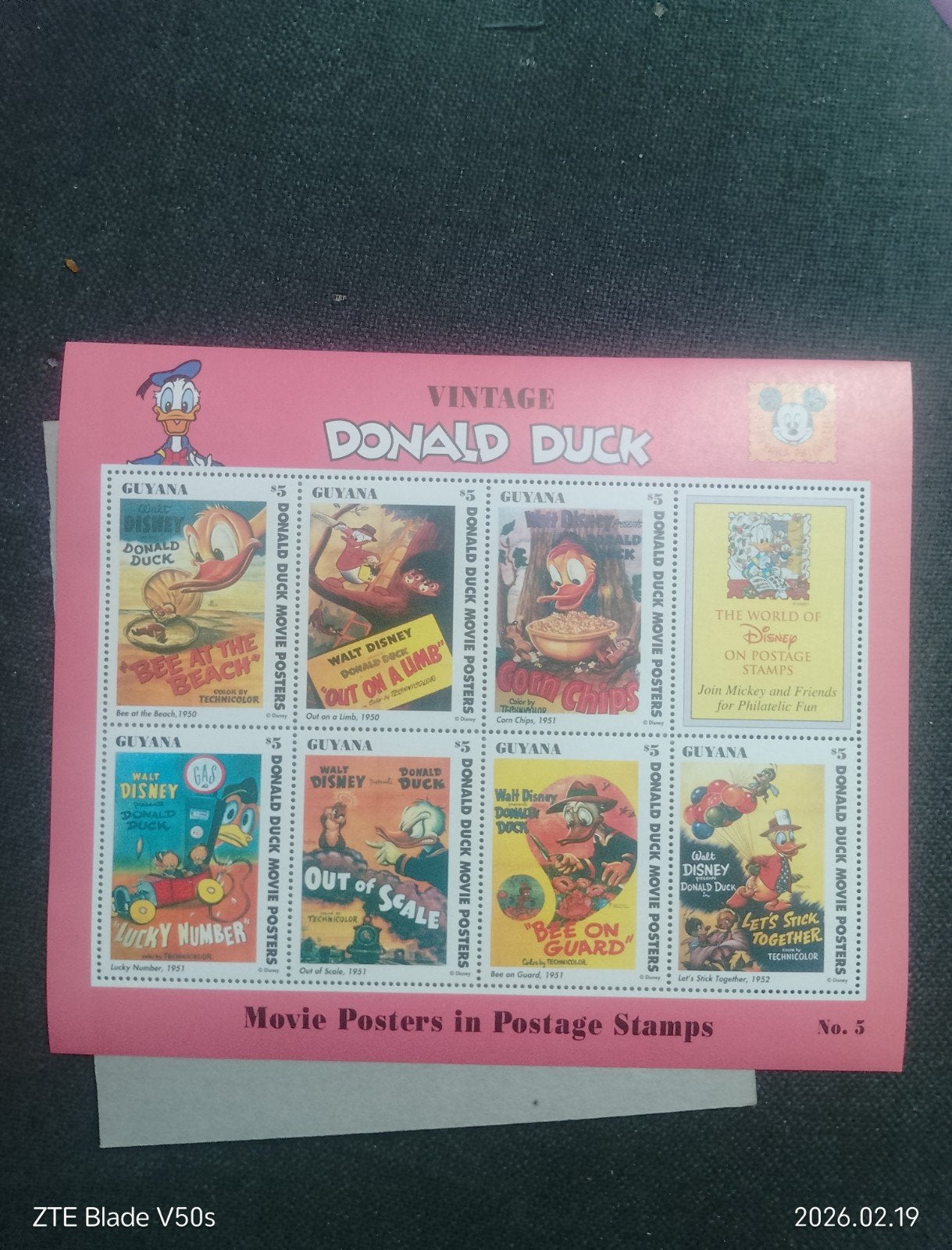 Timbres Wald Disney Postfrisch, Enlèvement ou Envoi