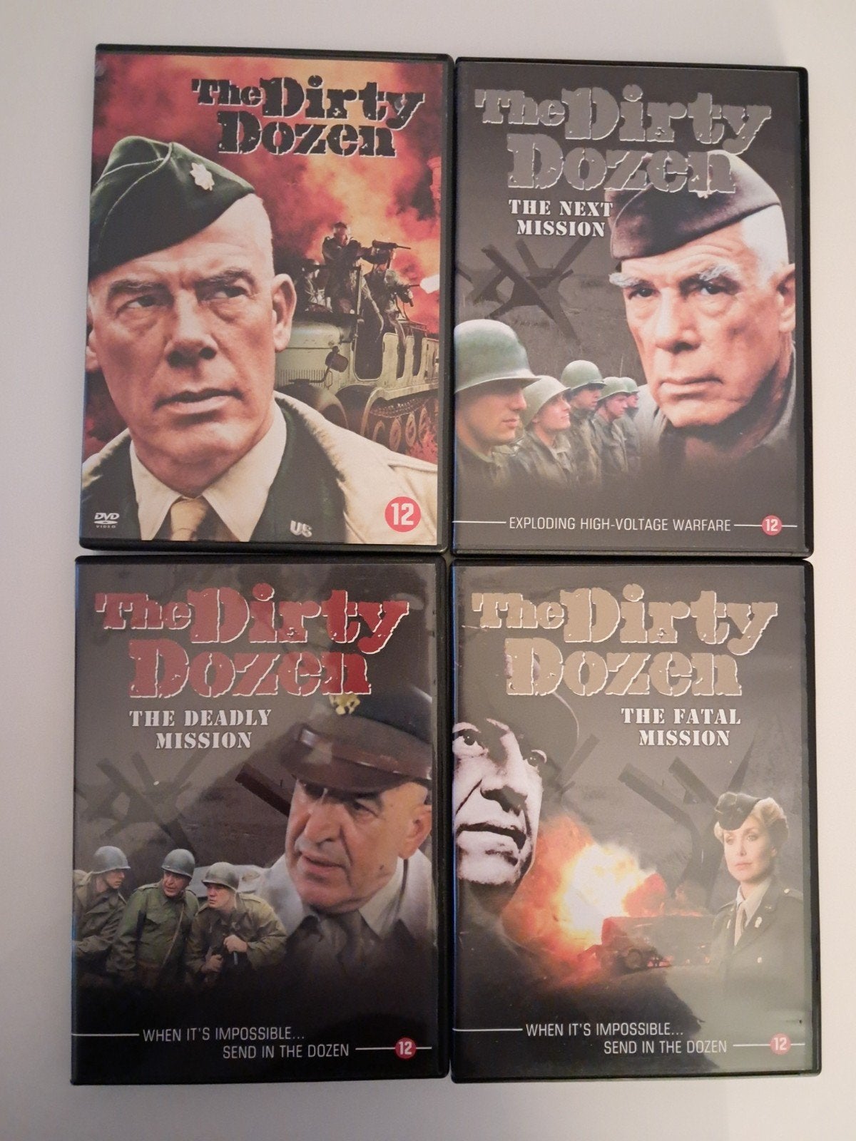De 4 dvd's van The Dirty Dozen.(Oorlogsfilms), Ophalen of Verzenden, Oorlog