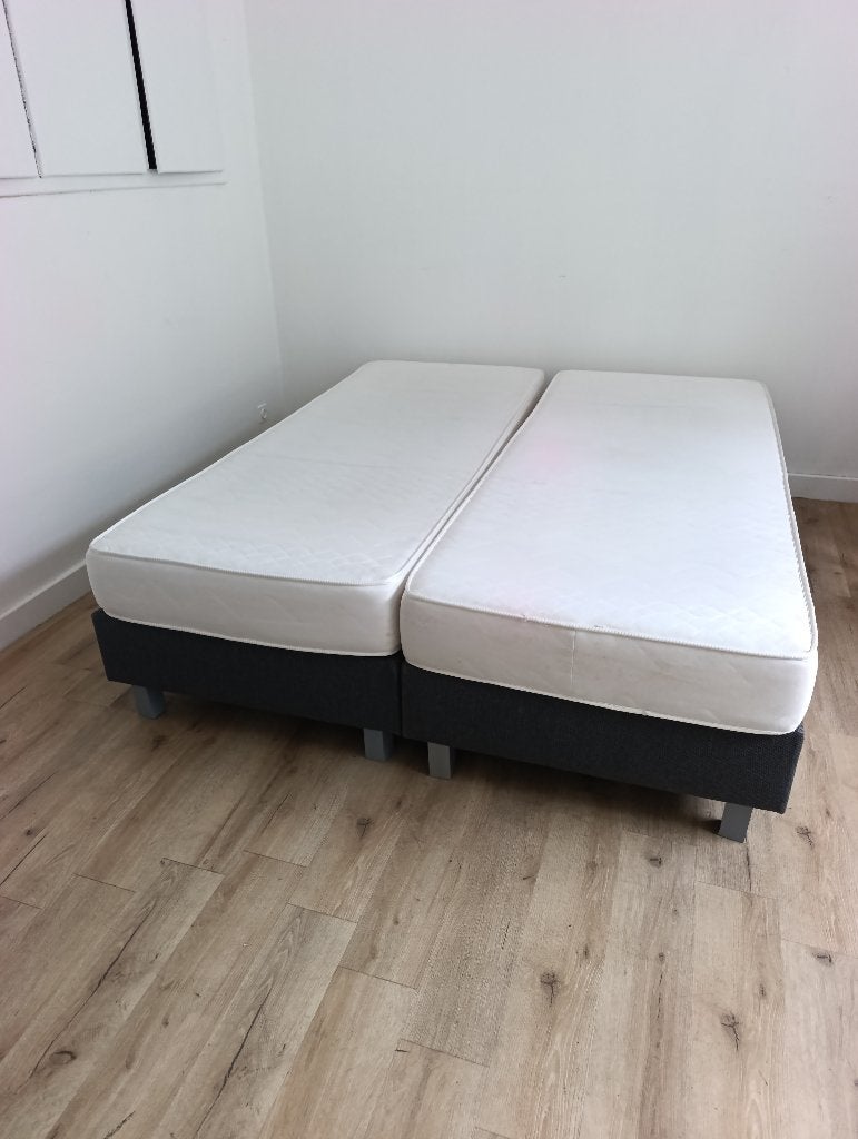 Boxspring 160x200 GRATIS LEVERING €150, Enlèvement, Utilisé, 200 cm, Deux personnes