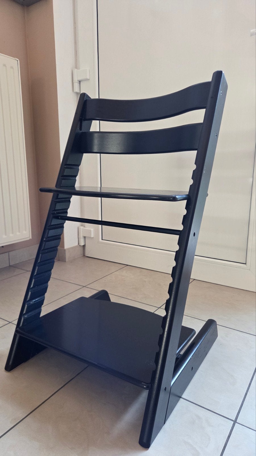Stokke TripTrap zwarte, zeer goede staat, Kinderen en Baby's, Ophalen, Gebruikt, Meegroeistoel, Aanschuifbaar
