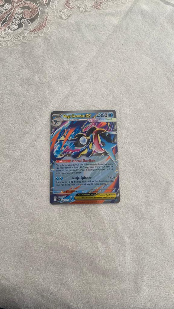 Mega greninja ex rising chaos, Ophalen, Nieuw, Losse kaart, Foil