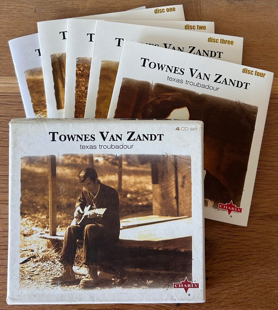 TOWNES VAN ZANDT - Texas Troubadour (Coffret 4 CD), Envoi, Comme neuf, Chanteur-compositeur, Coffret