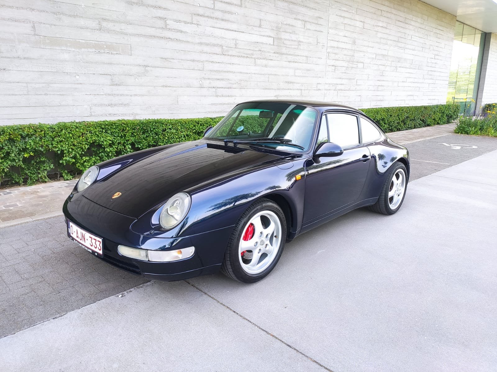 Porsche 911 993 carerra 2 coupe manueel, Auto's, Porsche, Achterwielaandrijving, Blauw, Leder, Handgeschakeld