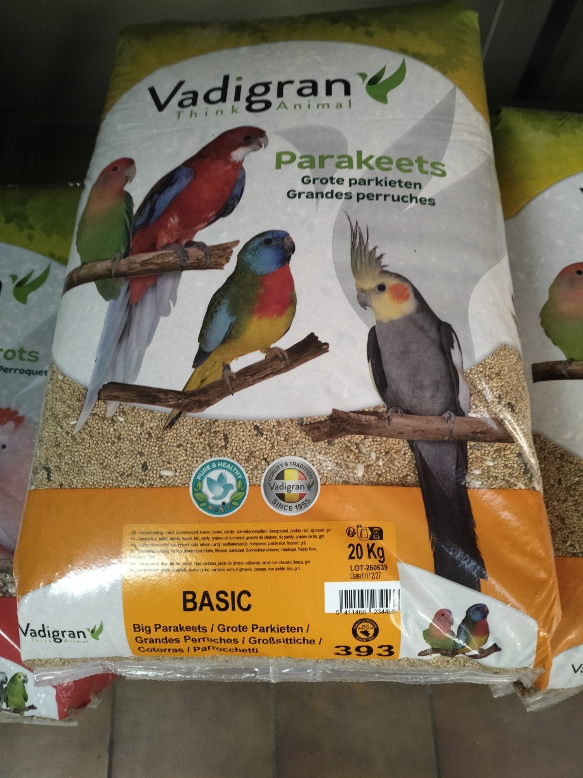 Grote Parkieten basic 20kg 10+1 gratis