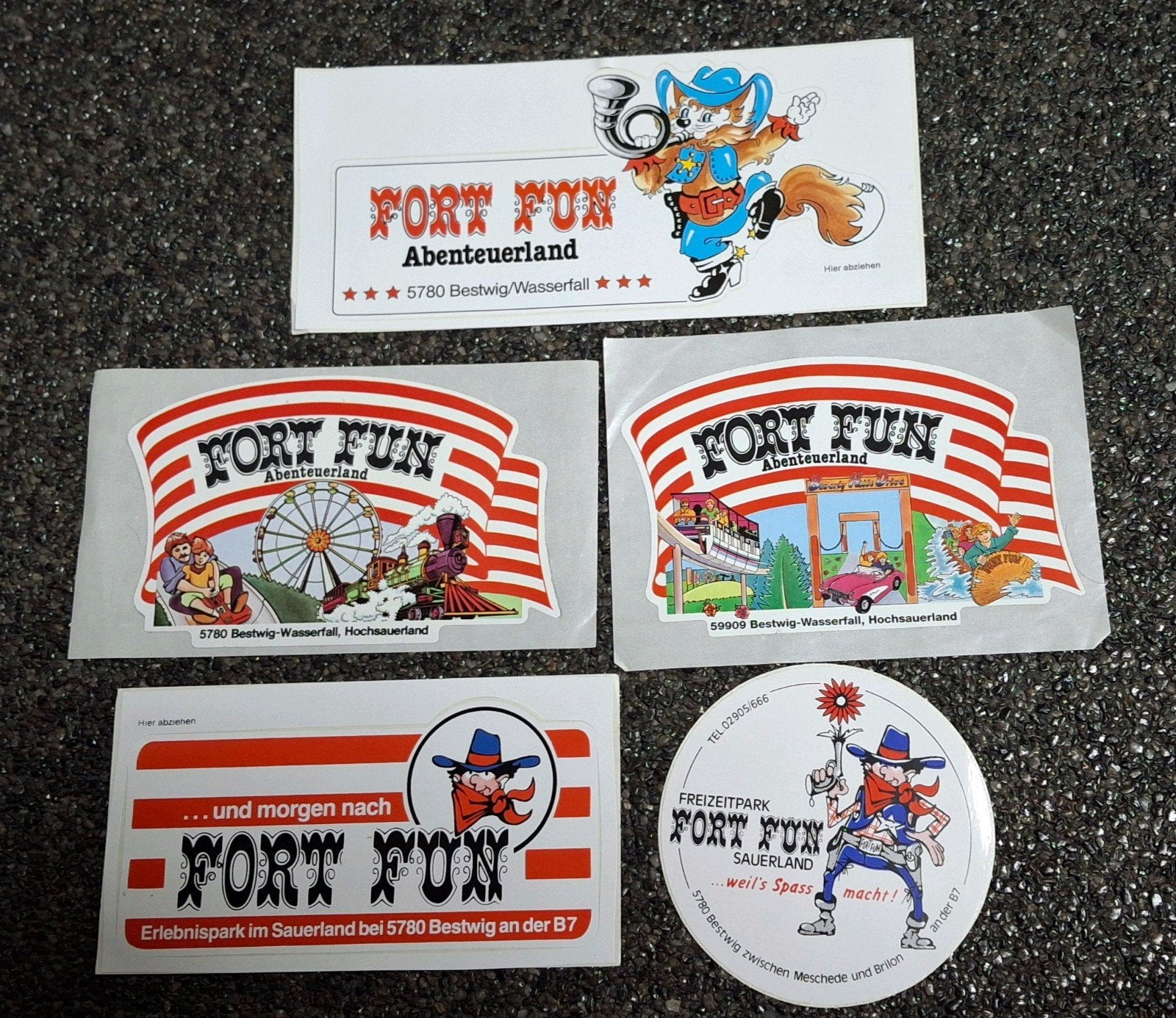 Lot stickers pretpark Fox Fun Duitsland, Verzamelen, Ophalen of Verzenden, Zo goed als nieuw, Bedrijf of Vereniging