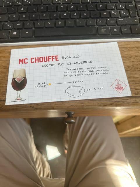 Mc Choufe reclame karton klein scotch, Ophalen of Verzenden, Nieuw, Reclamebord, Plaat of Schild, Overige merken