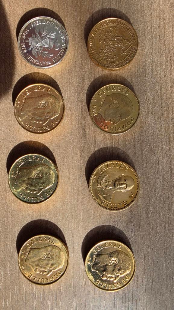Lot de 8 médailles, Postzegels en Munten, Munten | Europa | Euromunten, Frankrijk, Zilver, Ophalen