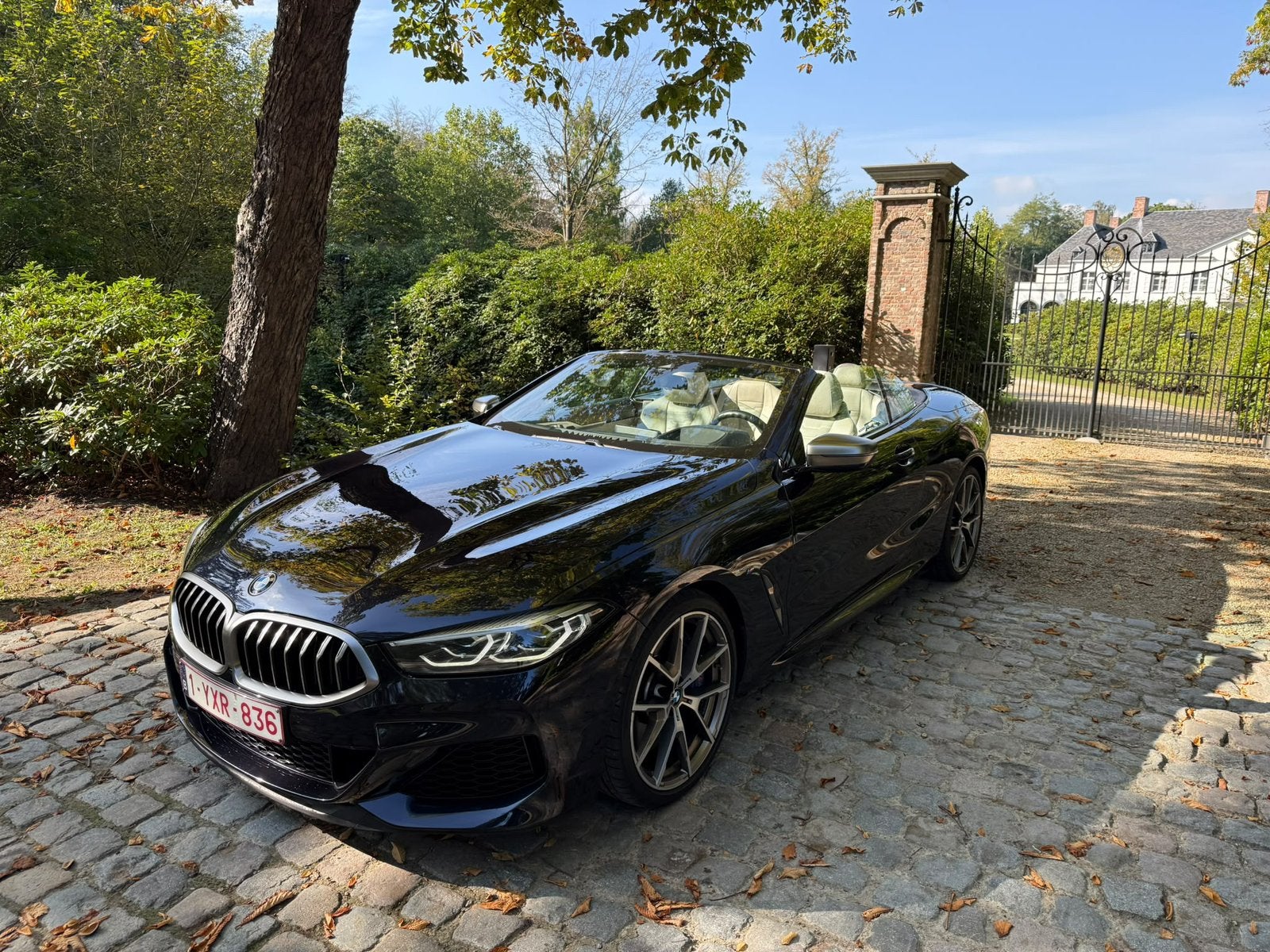 BMW M850i, Auto's, Automaat, Zwart, Leder, Particulier