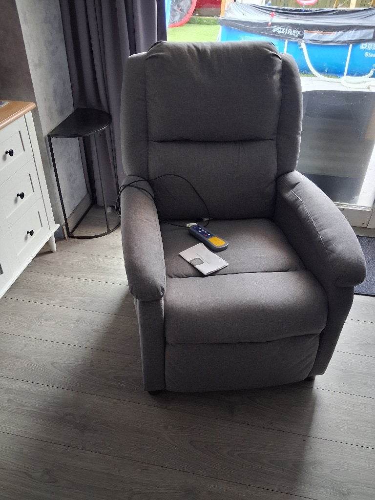 Relaxzetel met rugmassage, Ophalen