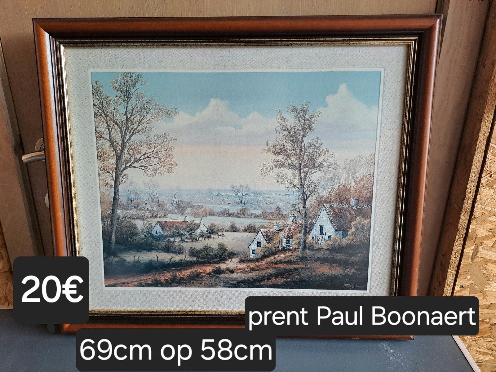 Prent Paul Boonaert, Enlèvement