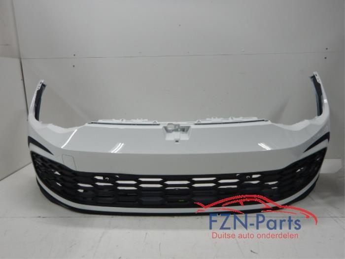 VW Golf 8 5H Voorbumper GTI / GTD LC9A 4PDC Wit, Enlèvement ou Envoi, Utilisé, Avant, Pare-chocs