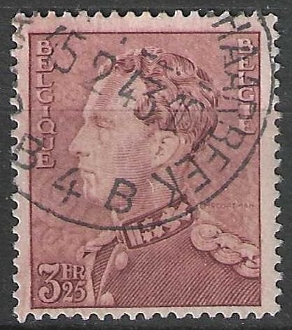 Belgique 1940/1941 - Yvert/OBP 531 - Léopold III. (1ER), Envoi, Affranchi, Oblitéré, Maison royale