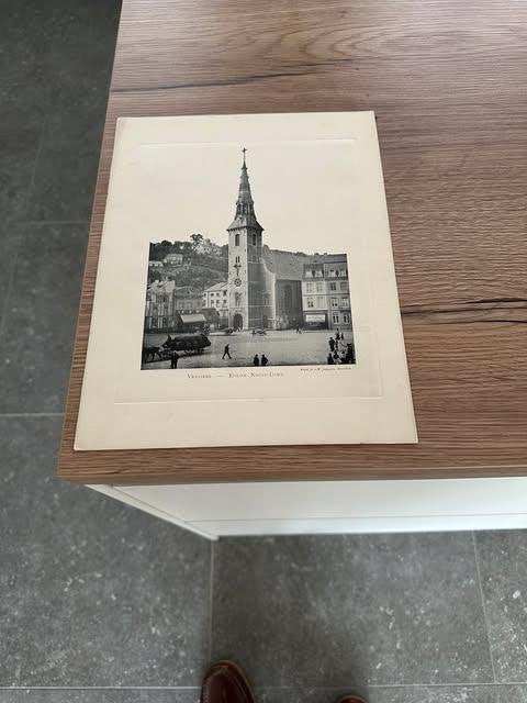 foto Verviers eglise Notre Dame photo Jumpertz Bruxelles, Verzamelen, Ophalen, Nieuw, Gebouw, Foto