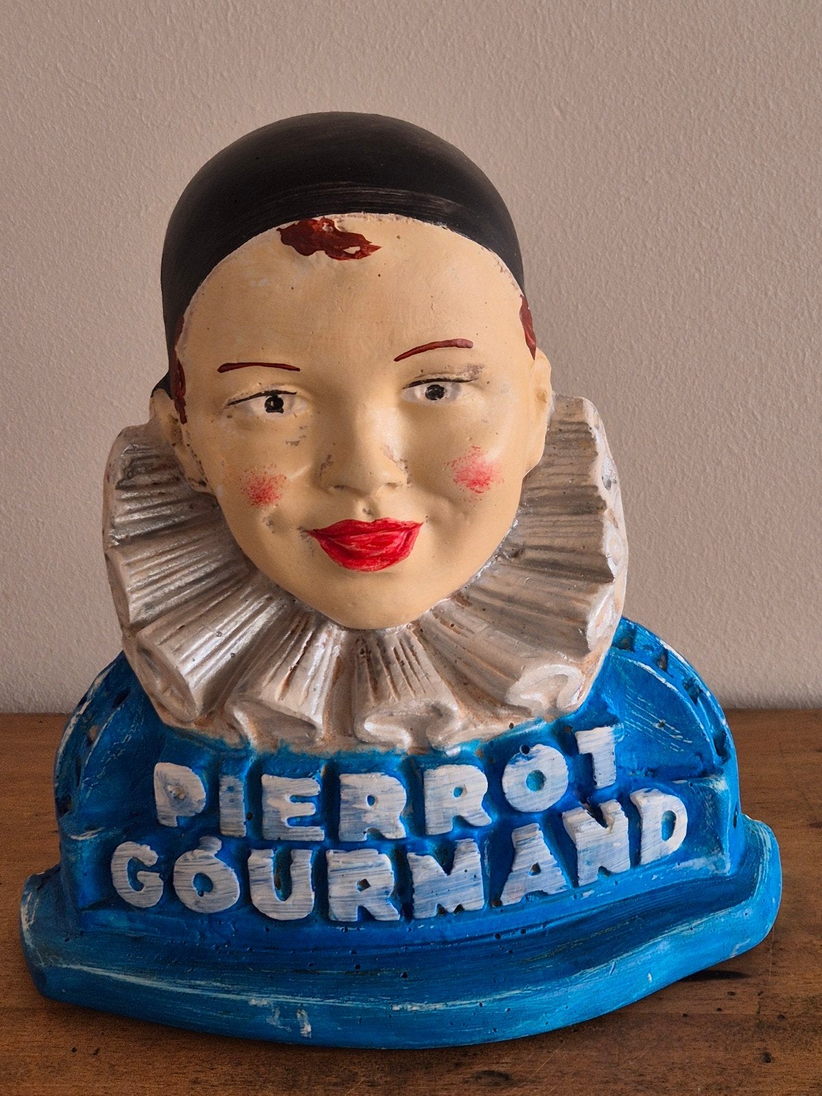 Plâtre de présentation pour distributeur Pierrot Gourmand Lo, Collections, Enlèvement ou Envoi, Utilisé, Ustensile