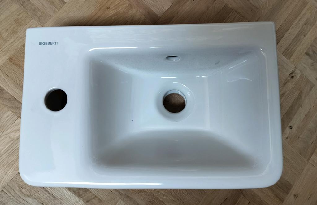 Geberit Renova Compact wastafel wc, Ophalen, Nieuw, Steen, Wastafel