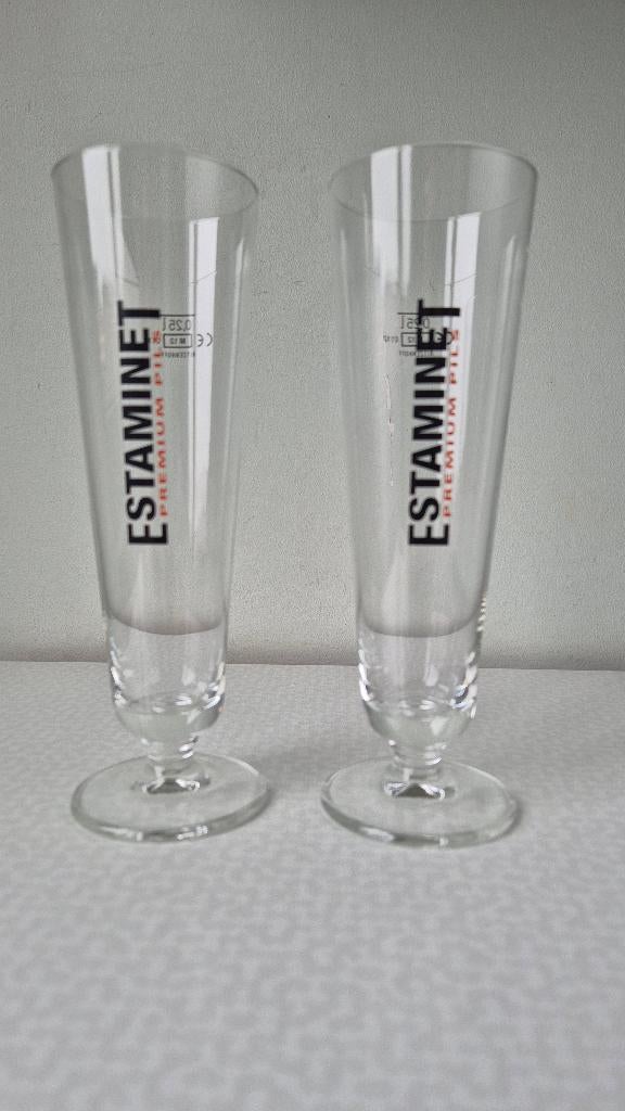 Art. 988 ESTAMINET PILS - Glas Fluit (6x), Ophalen, Nieuw, Bierglas