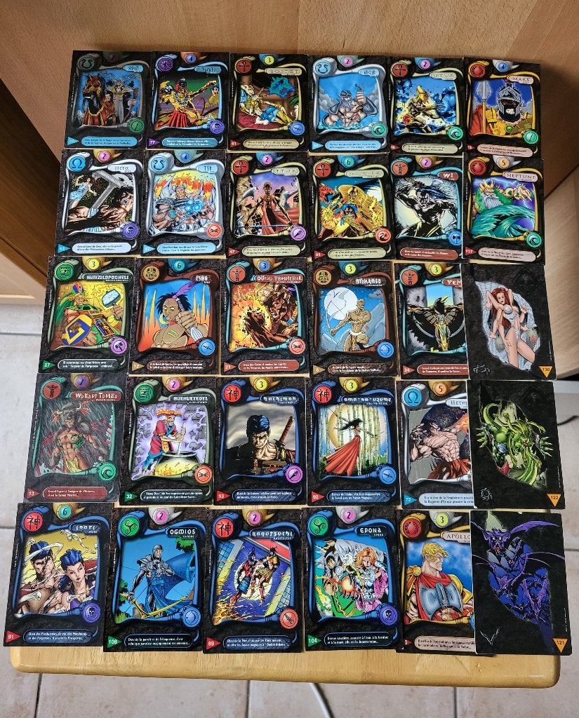 Lot de 30 cartes Deus, Hobby en Vrije tijd, Ophalen, Gebruikt, Losse kaart