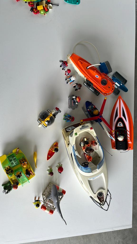 Playmobil luxejacht, speedboot, onderwaterboot, waterfiets, Kinderen en Baby's, Speelgoed | Playmobil, Gebruikt, Los Playmobil