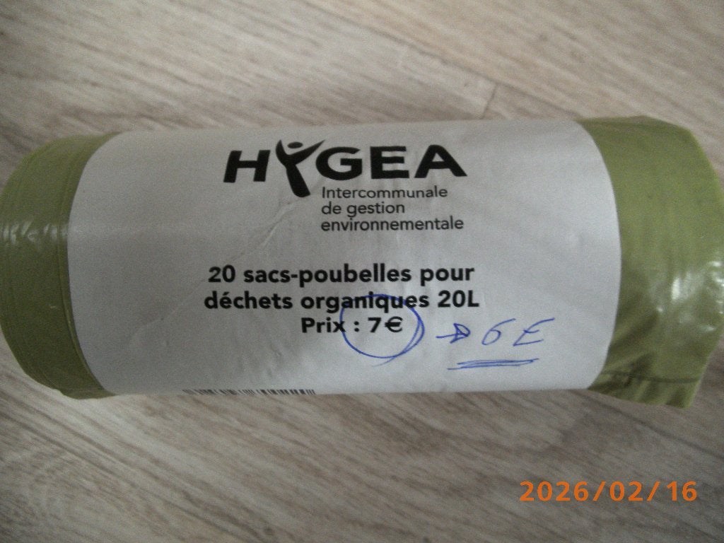 Rouleau de poubelle "hygéa" a vendre, Maison & Meubles, Accessoires pour la Maison | Poubelles, 10 à 20 litres, Enlèvement, Neuf