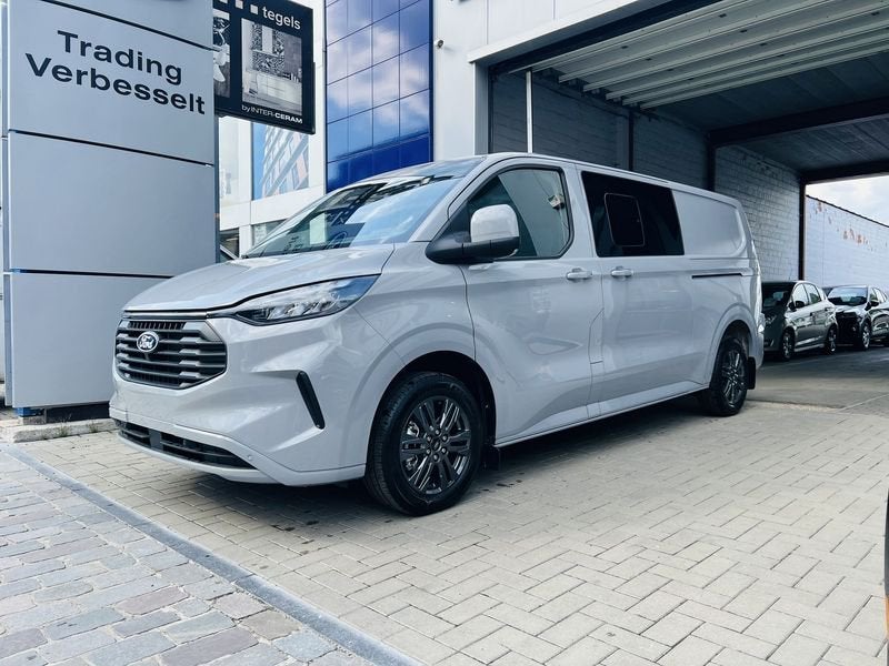 Ford Transit Custom, Auto's, Ford, Stof, Zwart, 4 cilinders, 6 deurs
