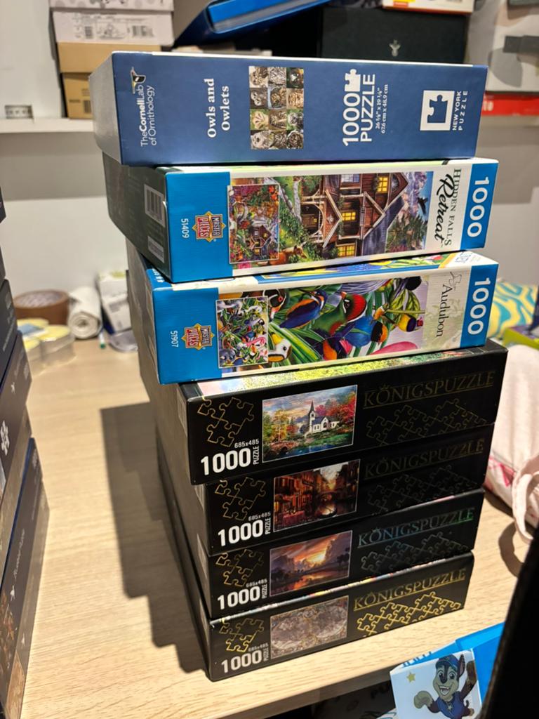 Nieuwe levering | Puzzel collectie 100+ verschillende merken, Ophalen of Verzenden, 500 t/m 1500 stukjes, Zo goed als nieuw, Legpuzzel