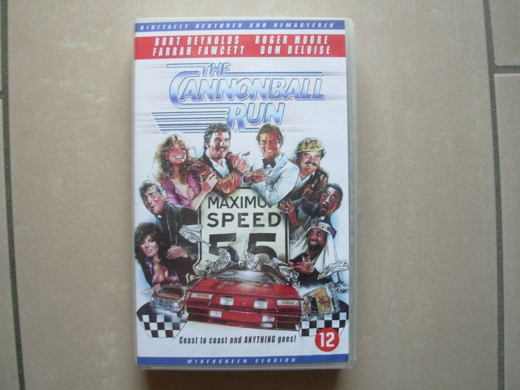VHS CANNONBALL RUN (Met nederlandse ondertitels), Ophalen, Gebruikt, Komedie, VHS
