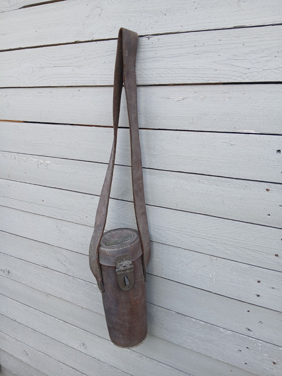 étui en cuir de mineur ! très rare, Antiquités & Art, Enlèvement ou Envoi