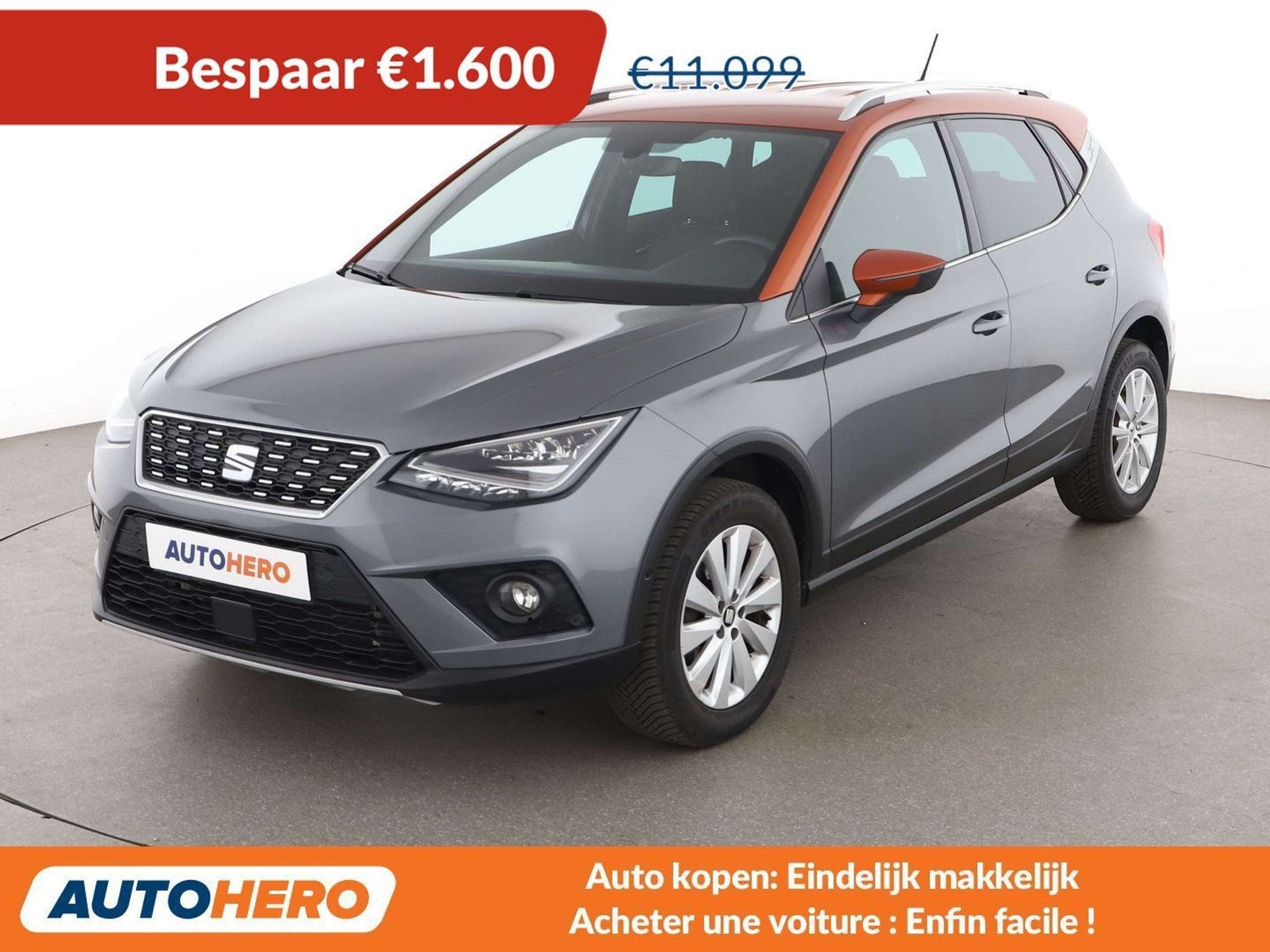 SEAT Arona 1.6 TDI Xcellence (année de construction 2017), Autos, Boîte manuelle, Noir, 5 portes, 1598 cm³