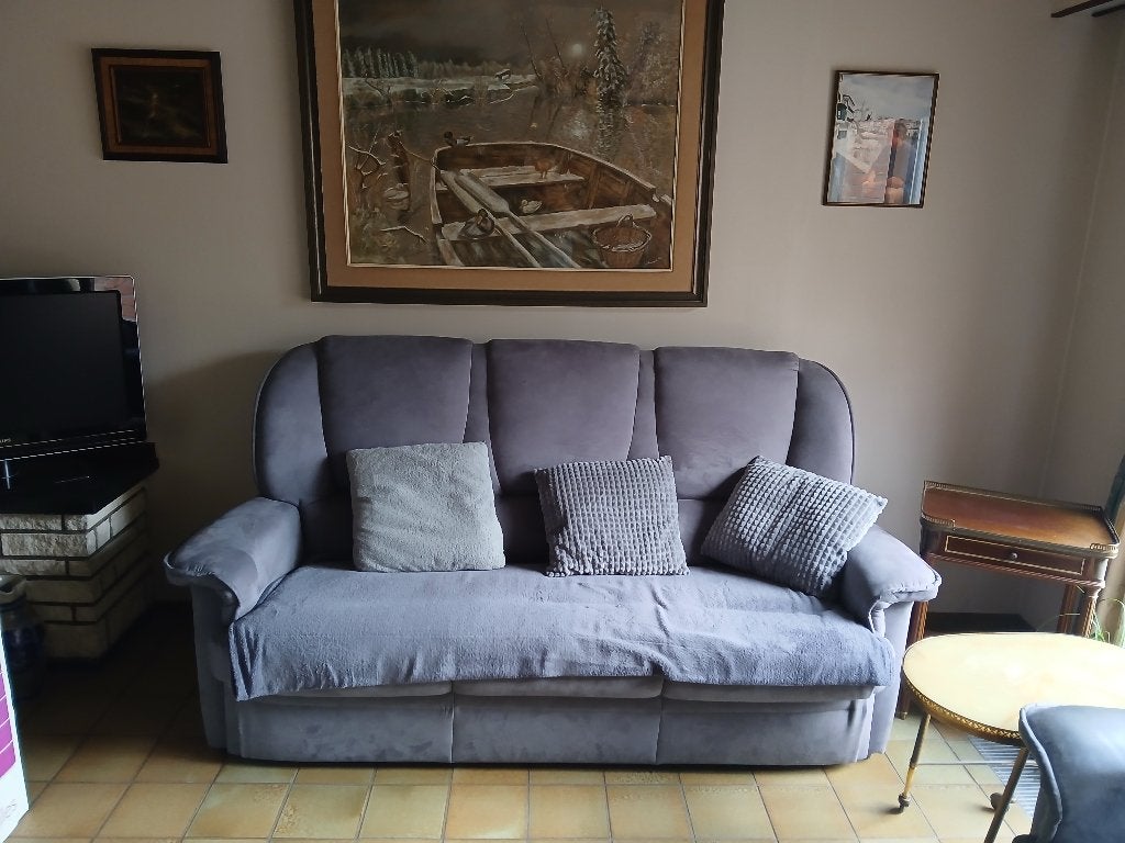 Salon, Enlèvement, Utilisé, Tissus