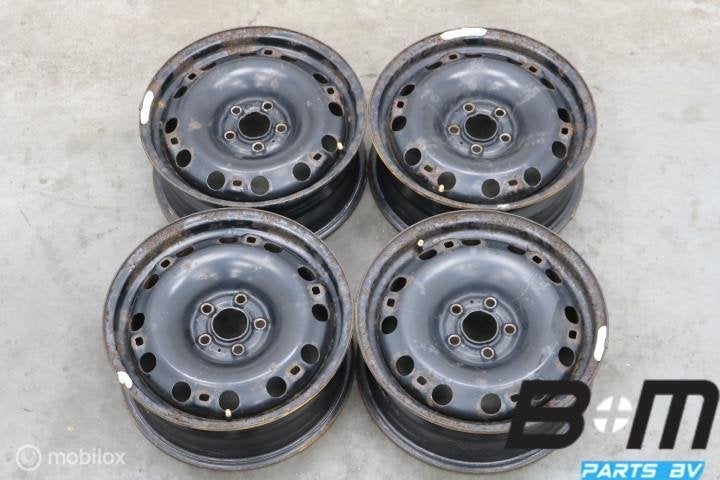 Org 15 inch stalen velgen VW Polo 6R / 6C 6R0601027S, Auto-onderdelen, Gebruikt, Velg(en)