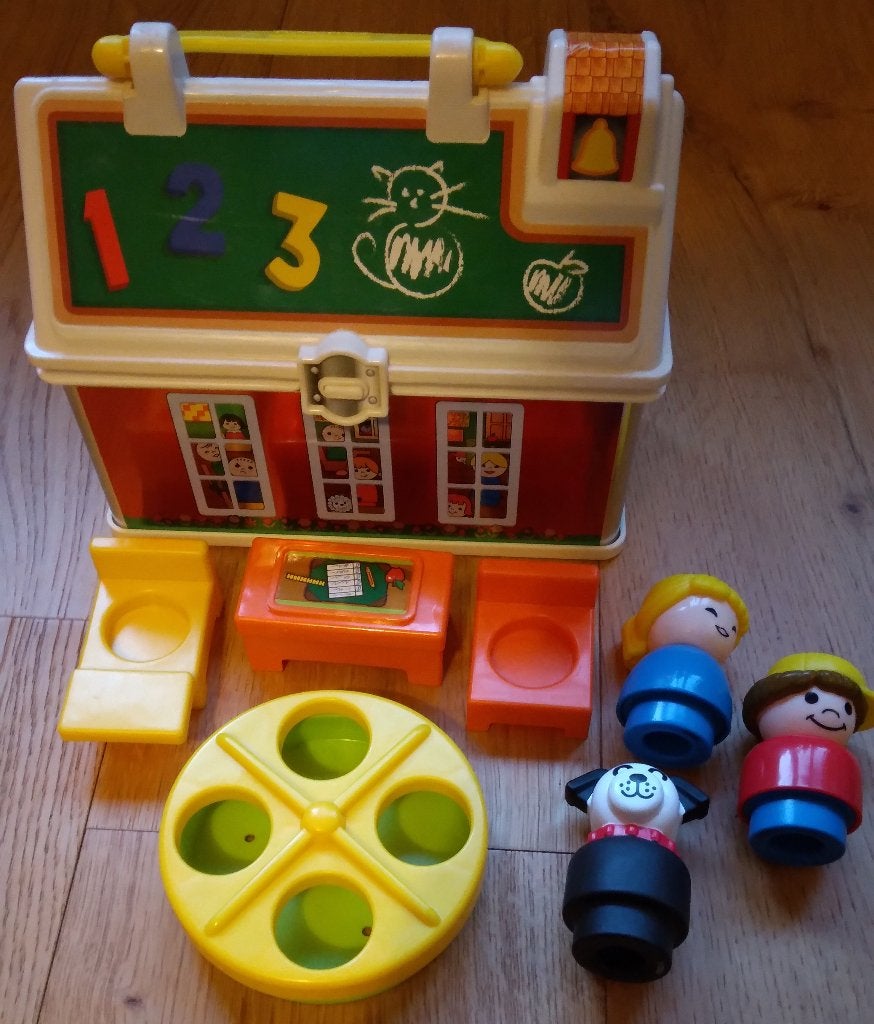 Play 'n Go School Lunch Box - LITTLE PEOPLE (2008), Enlèvement, Utilisé, Set de jeu
