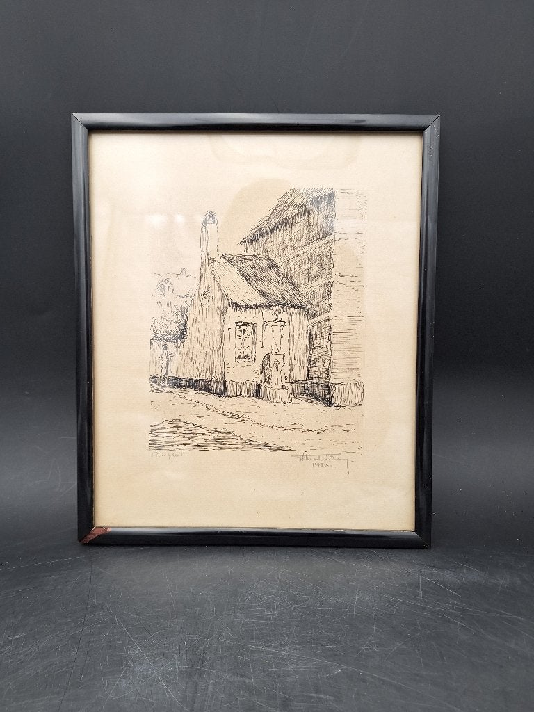 oud klein schilderijtje, 't pompke, 1948, Enlèvement ou Envoi