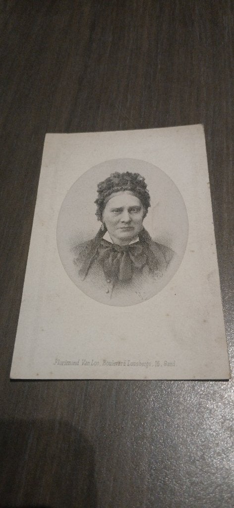 Bidprentje 1891, Ophalen, Bidprentje