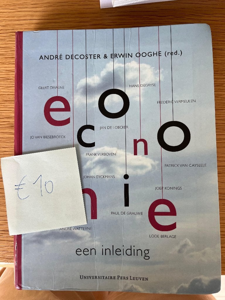 Economie, een inleiding, Boeken, Ophalen of Verzenden, Gelezen, Economie en Marketing, Decoster, Ooghe