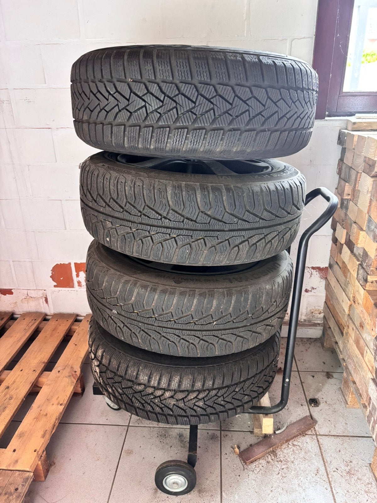 Winterbanden, Auto-onderdelen, Banden en Velgen, Ophalen, Gebruikt, 16 inch, Personenwagen