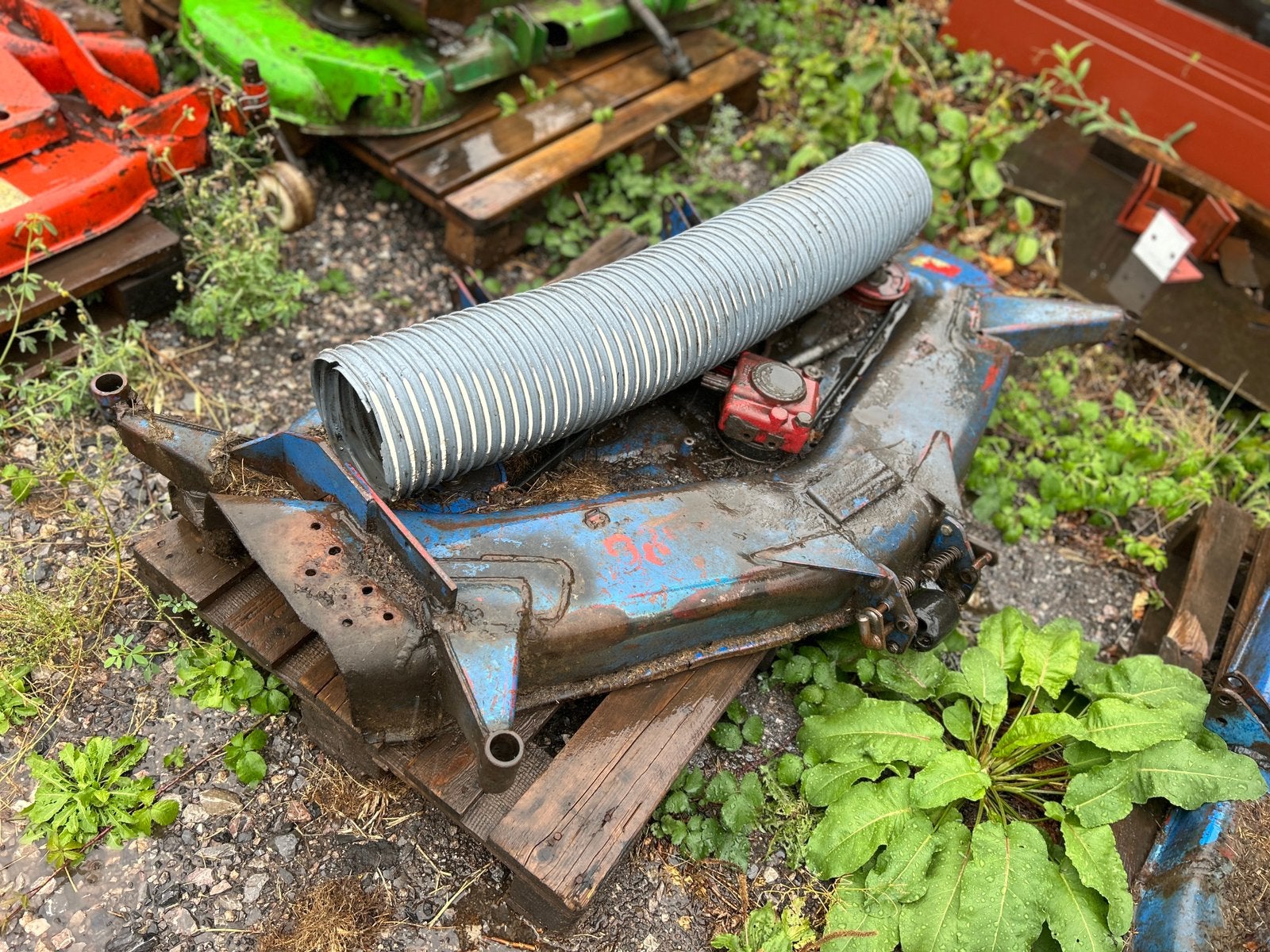 Coupe centrale weidenmann micro tracteur, Enlèvement, Utilisé, Bac de ramassage, 120 cm ou plus