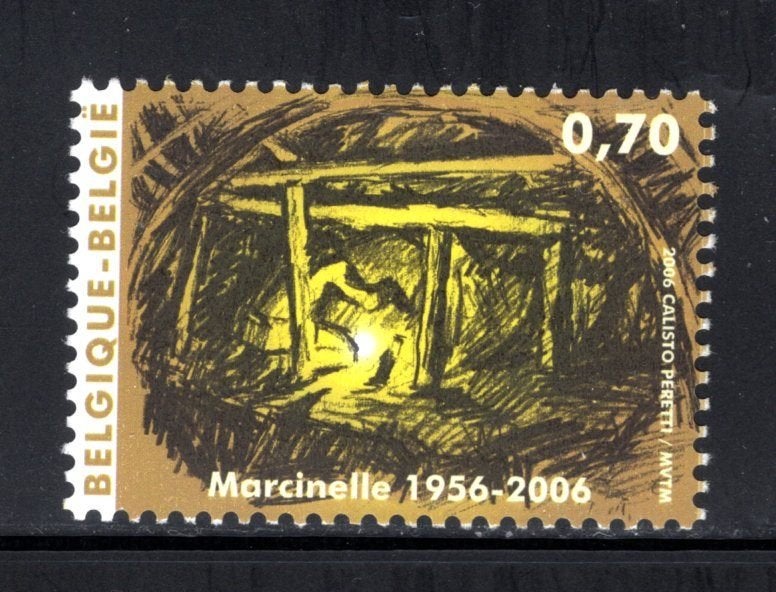 3547 MNH 2006 - Commémoration catastrophe de Marcinelle, Envoi, Non oblitéré, Neuf