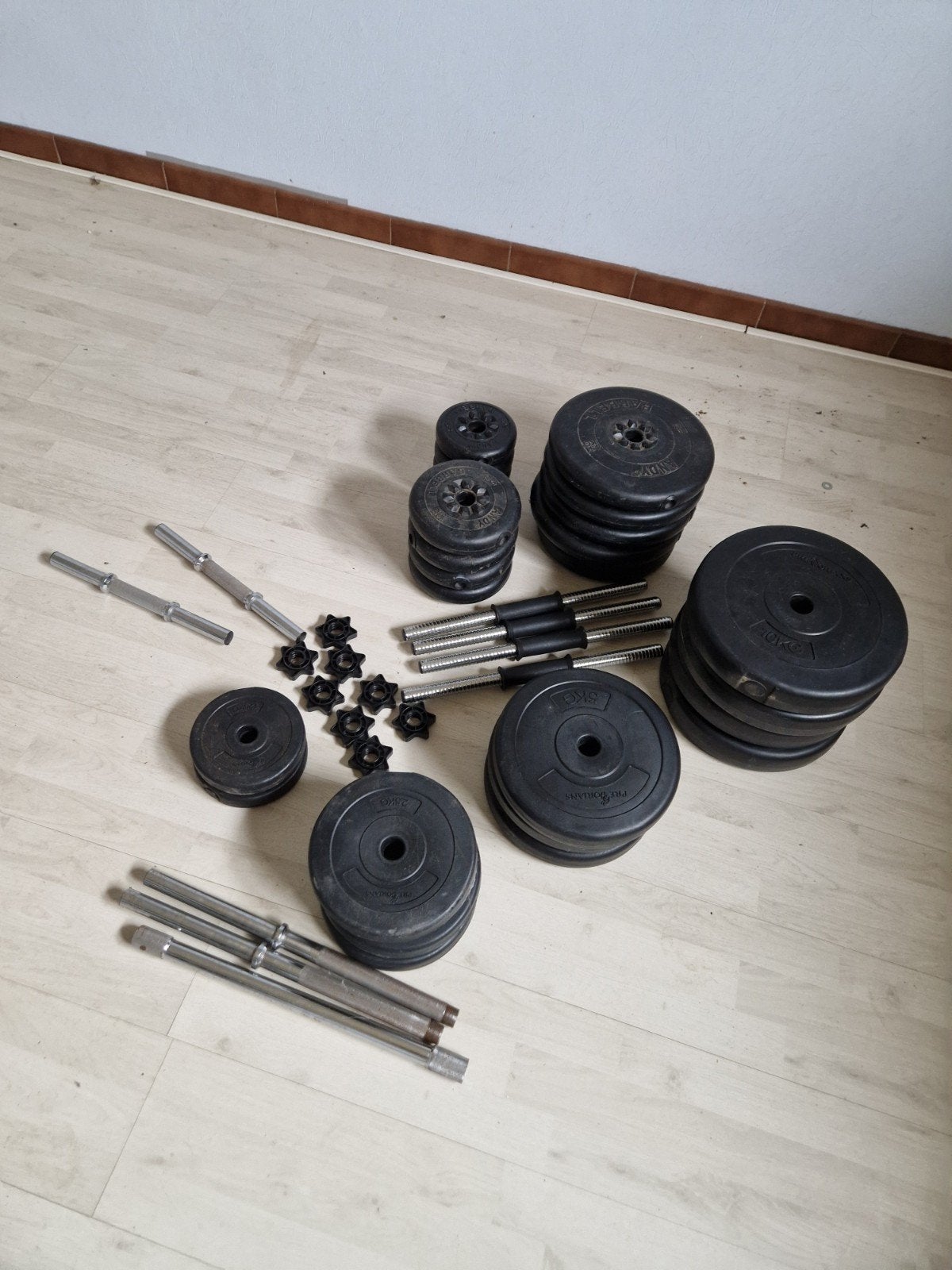 Fitness bench en halters voor homegym, Enlèvement