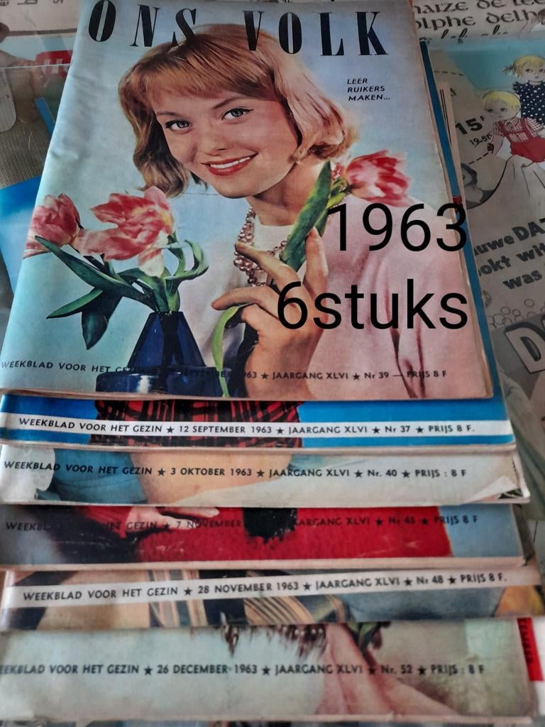 Tijdschriften 'ons Volk' 1963, Ophalen