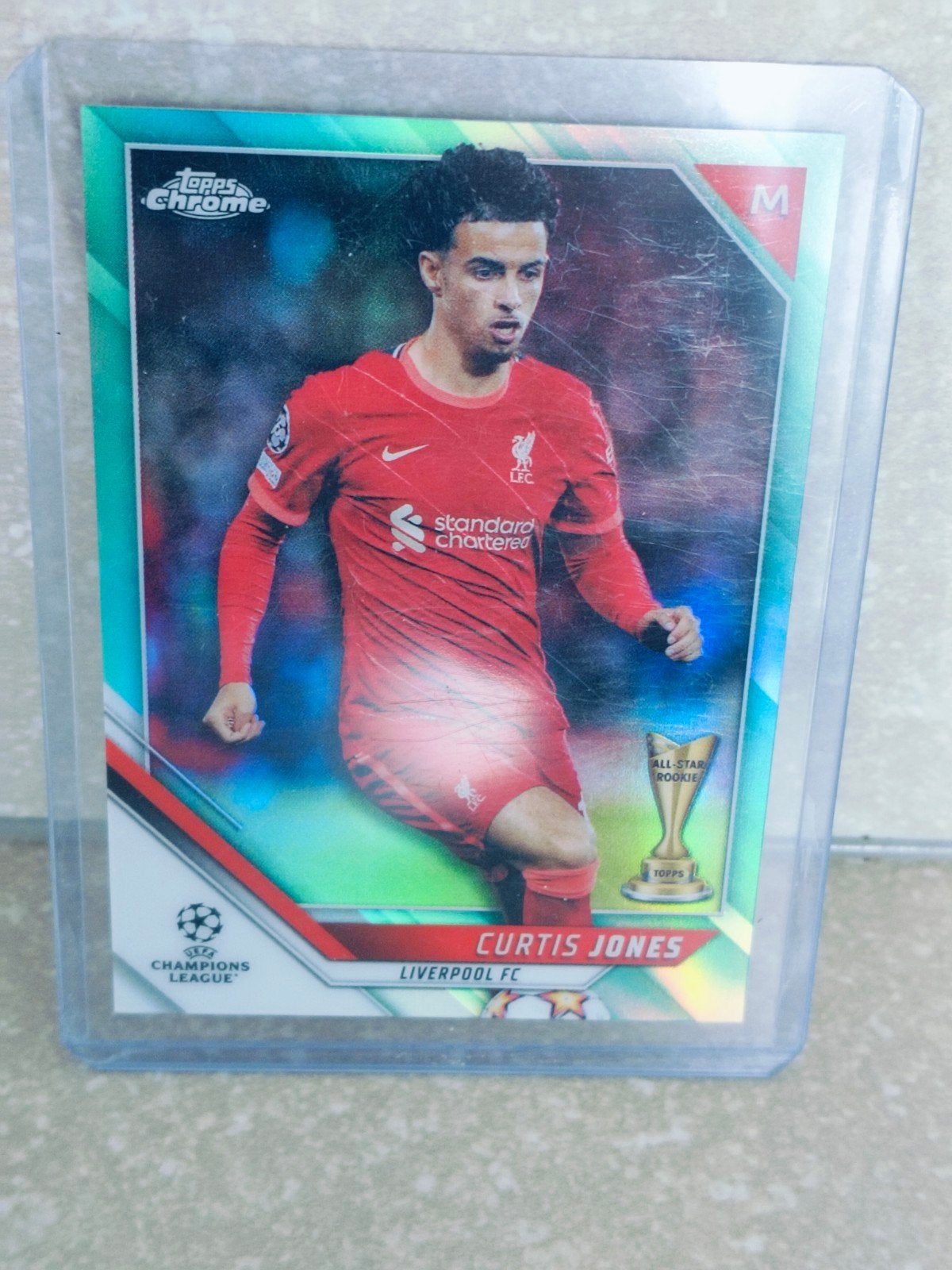 topps chrome Curtis Jones Liverpool genummerd, Ophalen of Verzenden