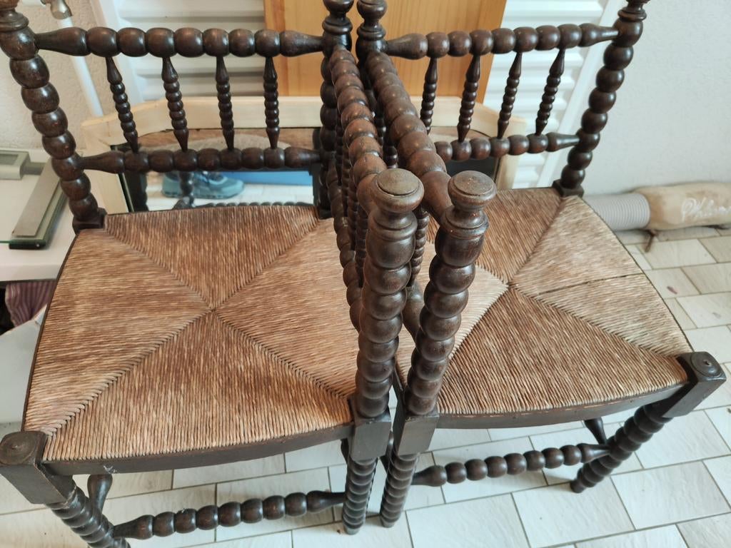 2 chaises d'angle vintage, Enlèvement
