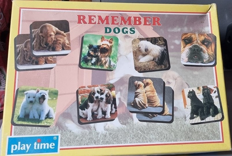 Memory spel 'Remember - dogs, Trois ou quatre joueurs, Enlèvement, Utilisé, Play Time