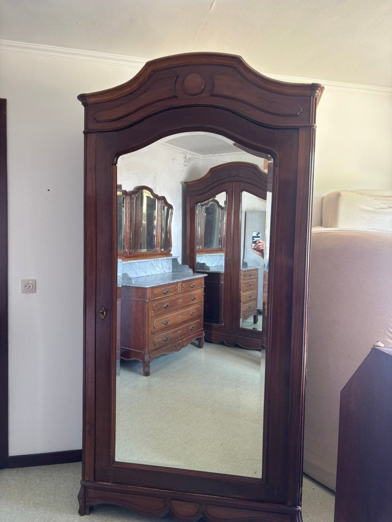 Magnifique chambre complète en acajou massif – Très bon état, Ophalen