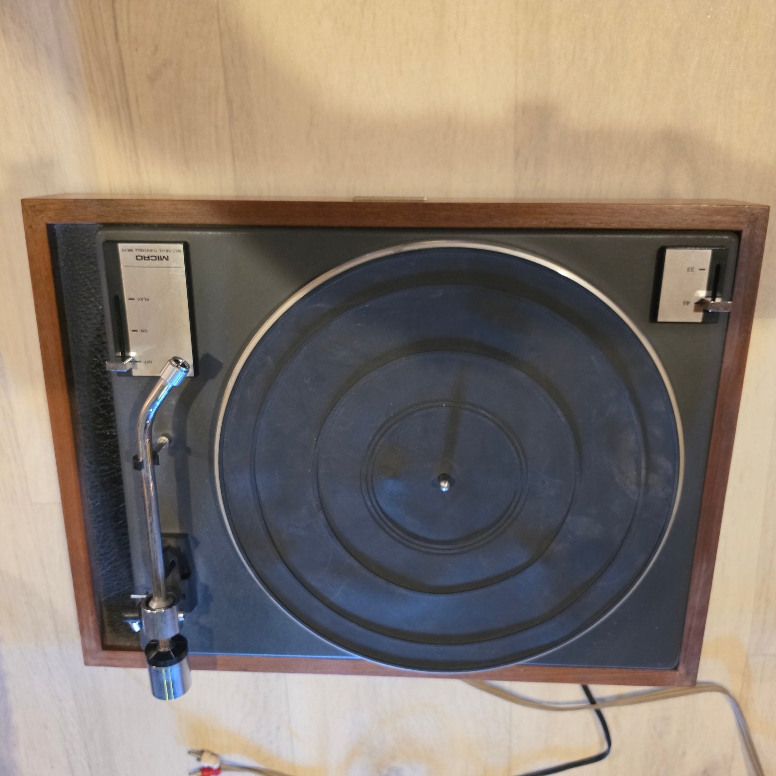 Micro (Seikl) MR-111 belt drive manual turntable incomplete, Audio, Tv en Foto, Platenspelers, Ophalen of Verzenden
