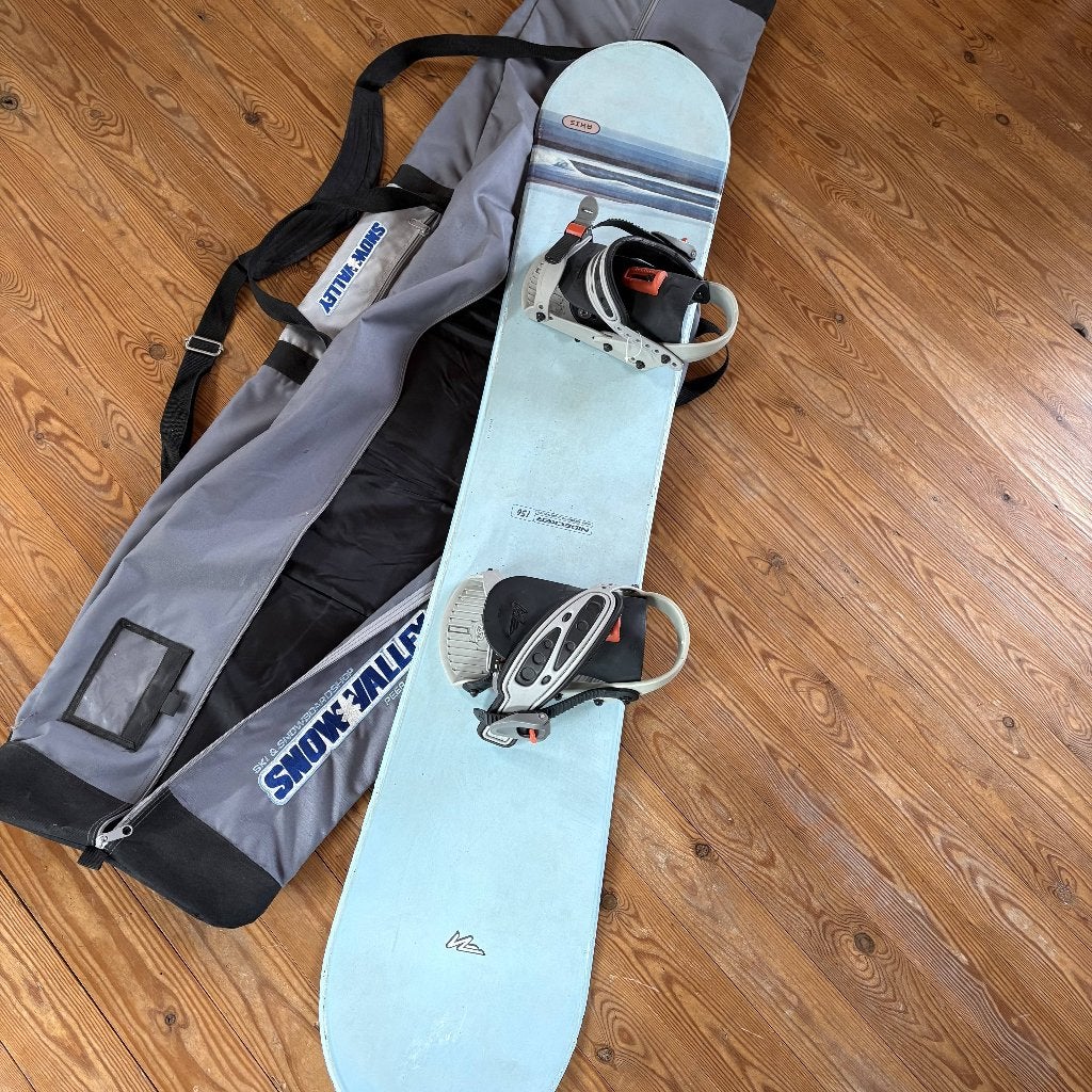 Nidecker snowboard 156 cm met bindingen en draagtas, Ophalen, Gebruikt, Board