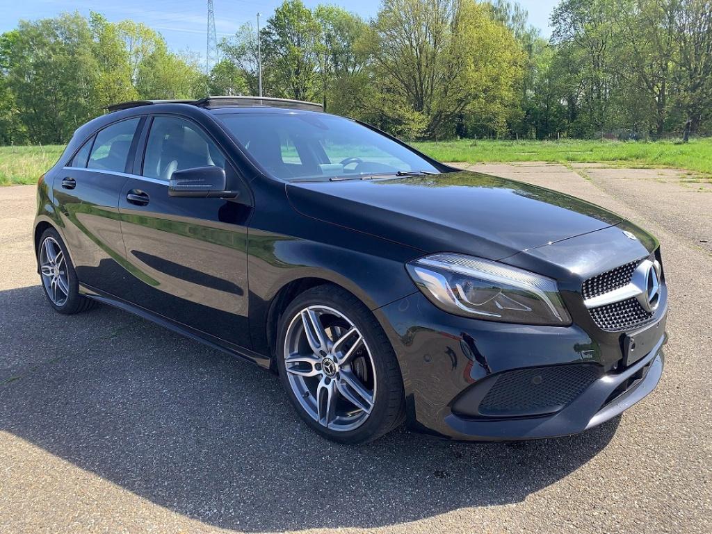 Option complète de la gamme Mercedes A160 AMG 2017 -100k km, Euro 6, Boîte manuelle, Alcantara, Noir