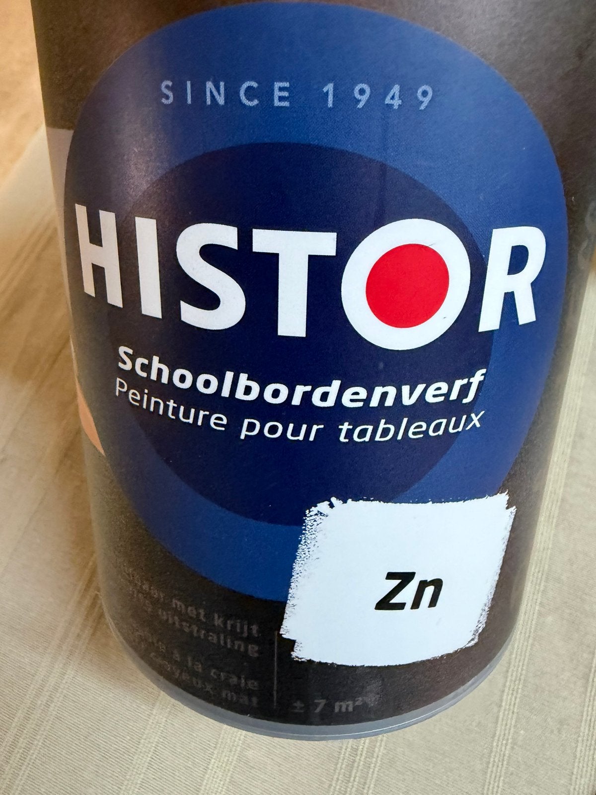 Histor zwarte schoolbordenverf ral 9005 1liter, Ophalen of Verzenden, Nieuw, Acrylverf