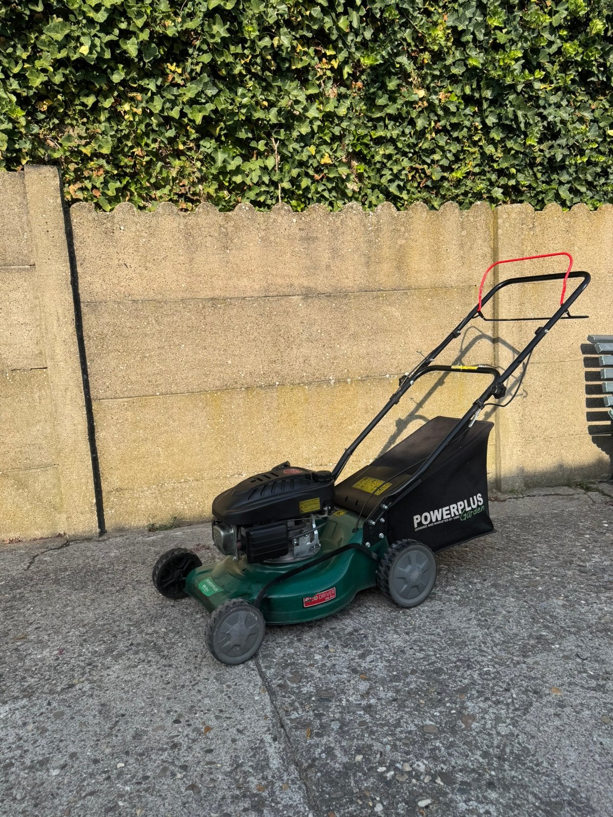 Tondeuse à gazon PowerPlus, Enlèvement ou Envoi, Tondeuse rotative, Utilisé, Sac de ramassage