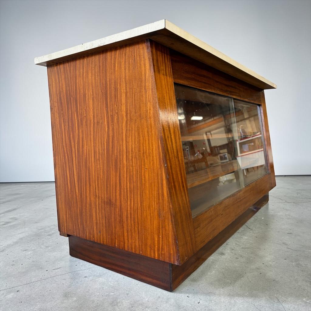 Comptoir/comptoir/vitrine vintage en bois, Enlèvement, Utilisé