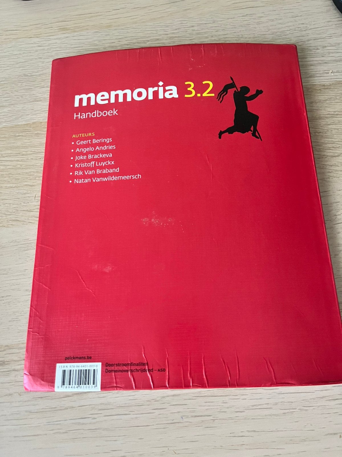 Memoria 3.2 Handboek, Boeken, Schoolboeken, Ophalen, Zo goed als nieuw, ASO, Geschiedenis